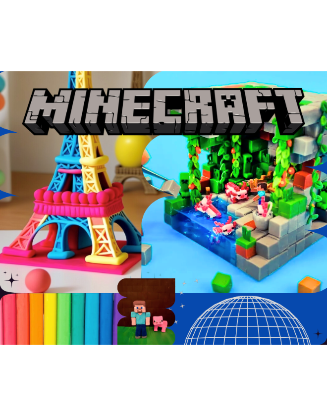 Tour du monde Minecraft en lego