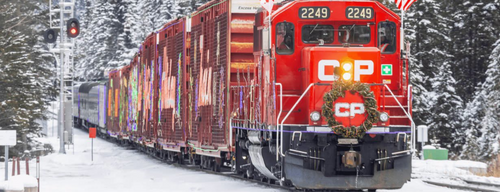 Le Train des Fêtes du CPKC fait escale à Vaudreuil-Dorion